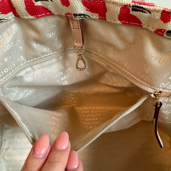 Kate Spade toucan canvas tote bag - Picture 5 of 6